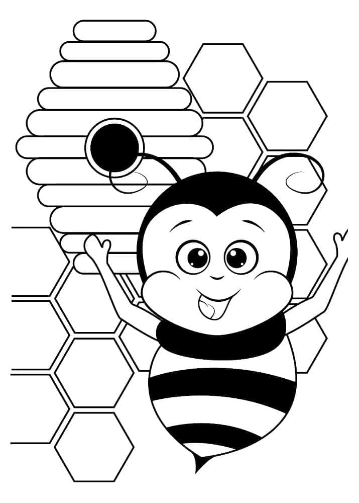 Albină cu stup