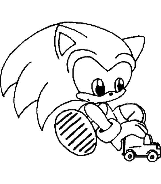 Baby Sonic cu jucărie