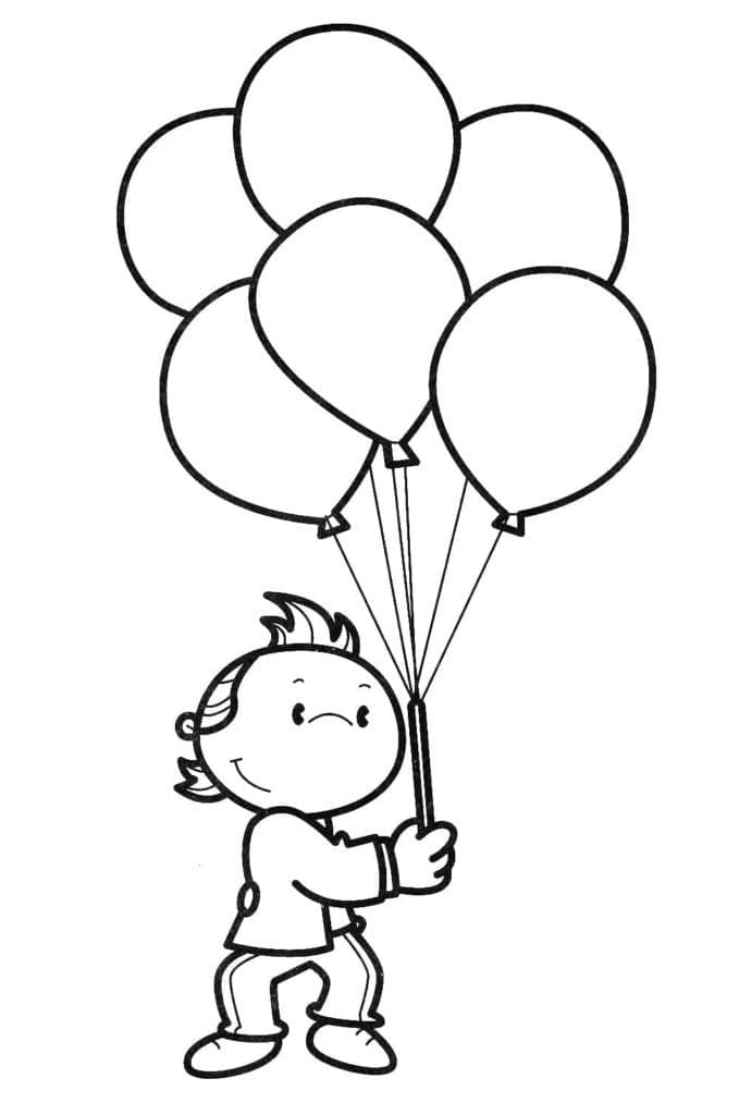 Băiețel cu baloane