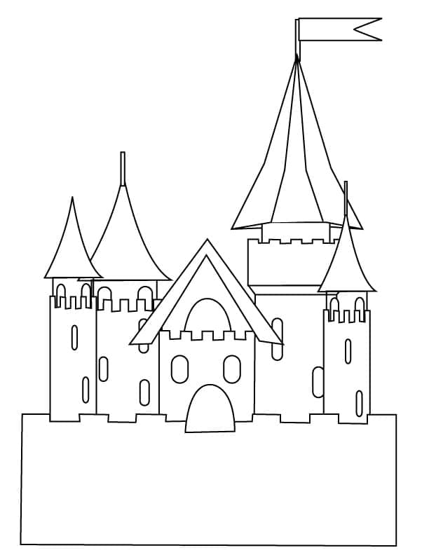Castelul imprimabil pentru copii