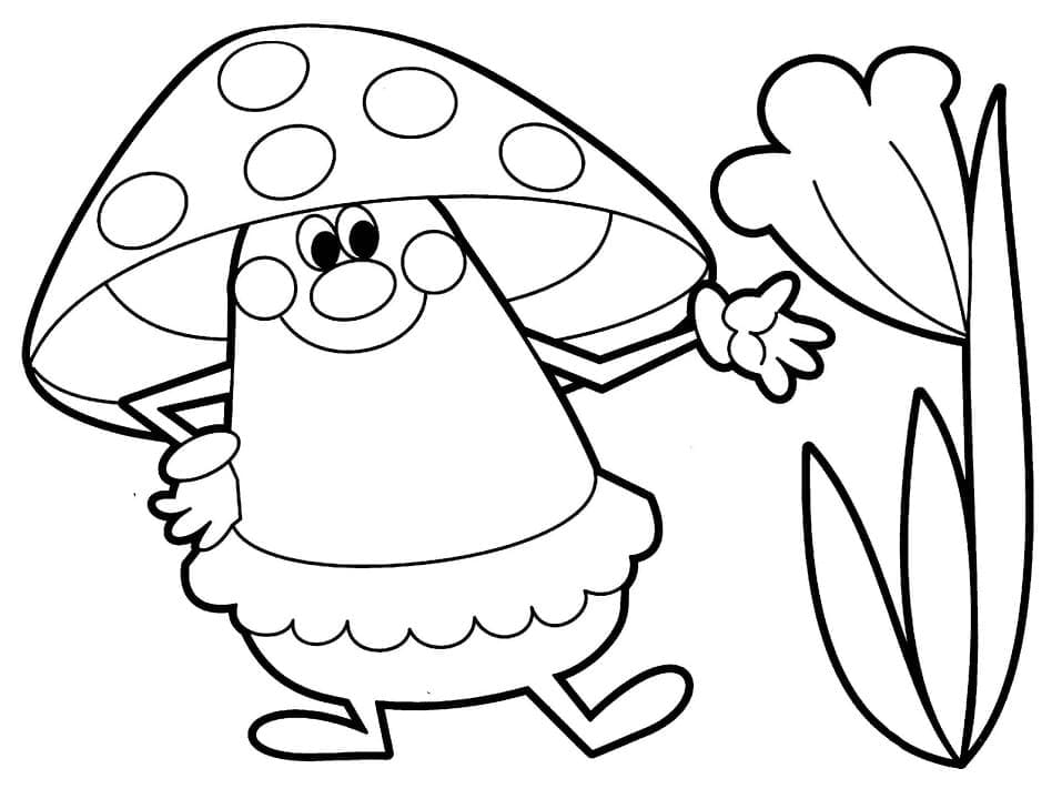 Ciupercă de desene animate