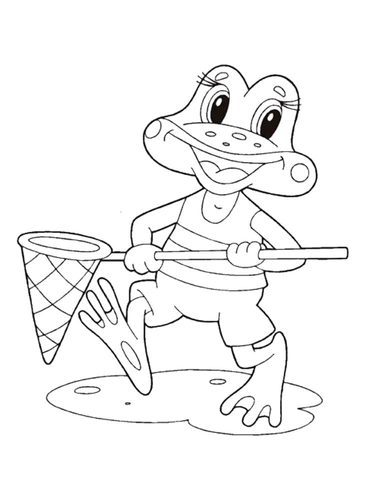 Desen animat broască fericită