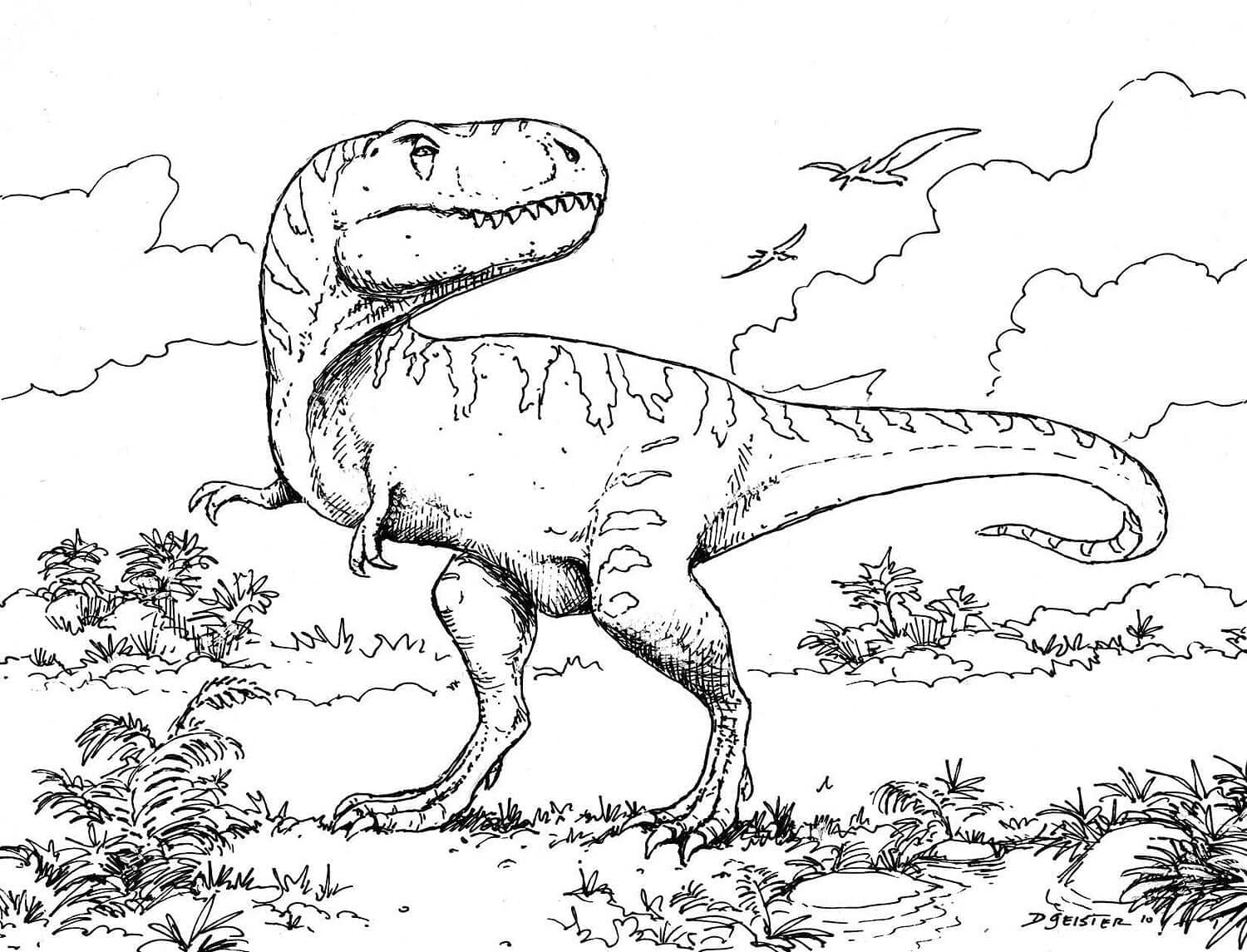 Dinozaurul stă în picioare
