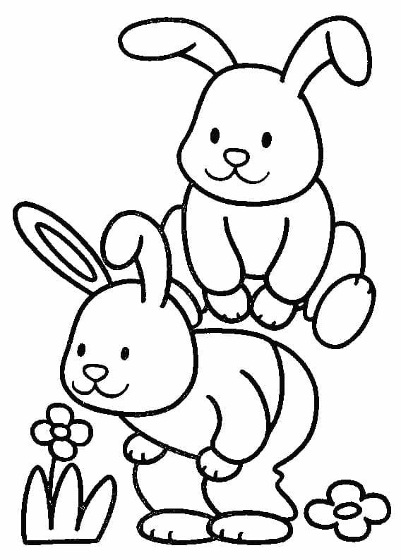 Doi iepuri de desene animate