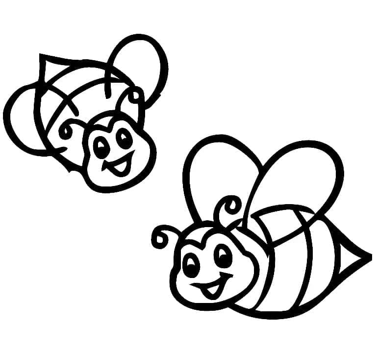 Două albine drăguțe