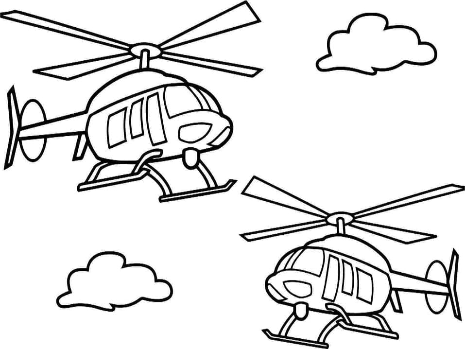 Două elicoptere