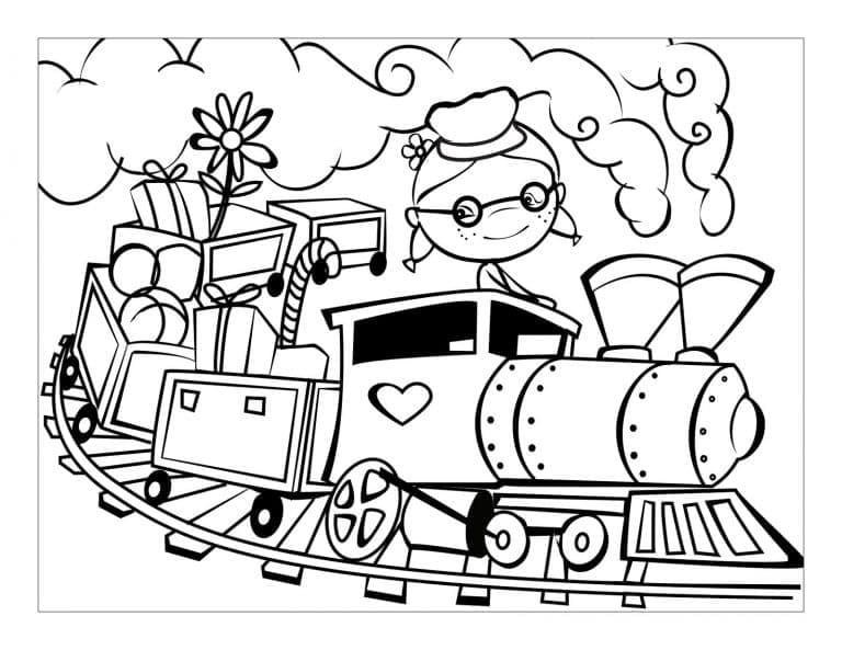 Fetiță în tren