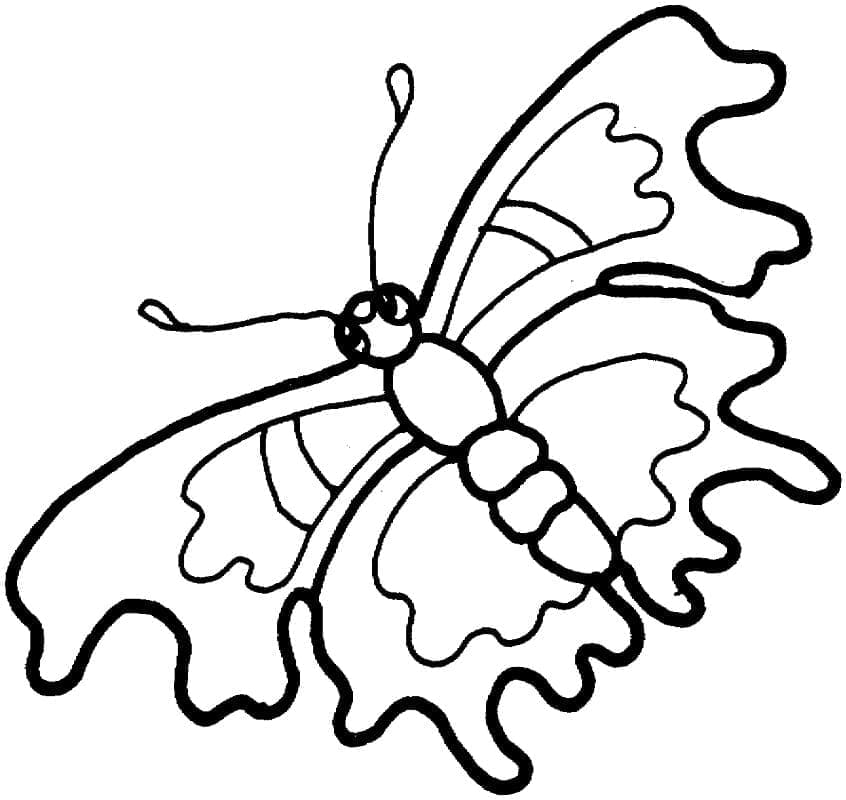 Fluture imprimabil pentru copii