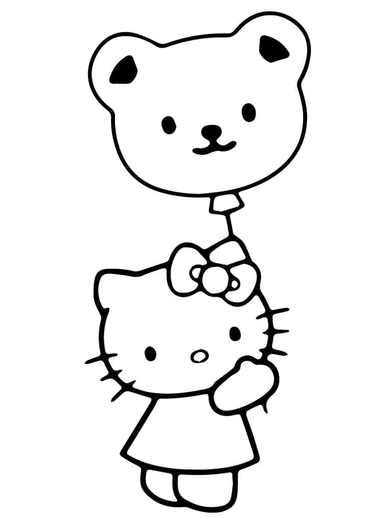 Hello Kitty cu balon