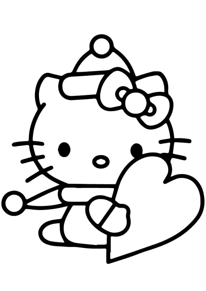 Hello Kitty cu inima
