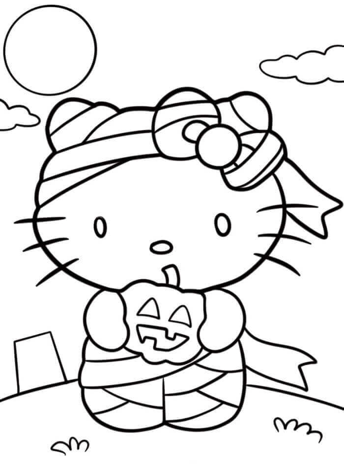 Fise de Colorat cu Hello Kitty de colorat p03