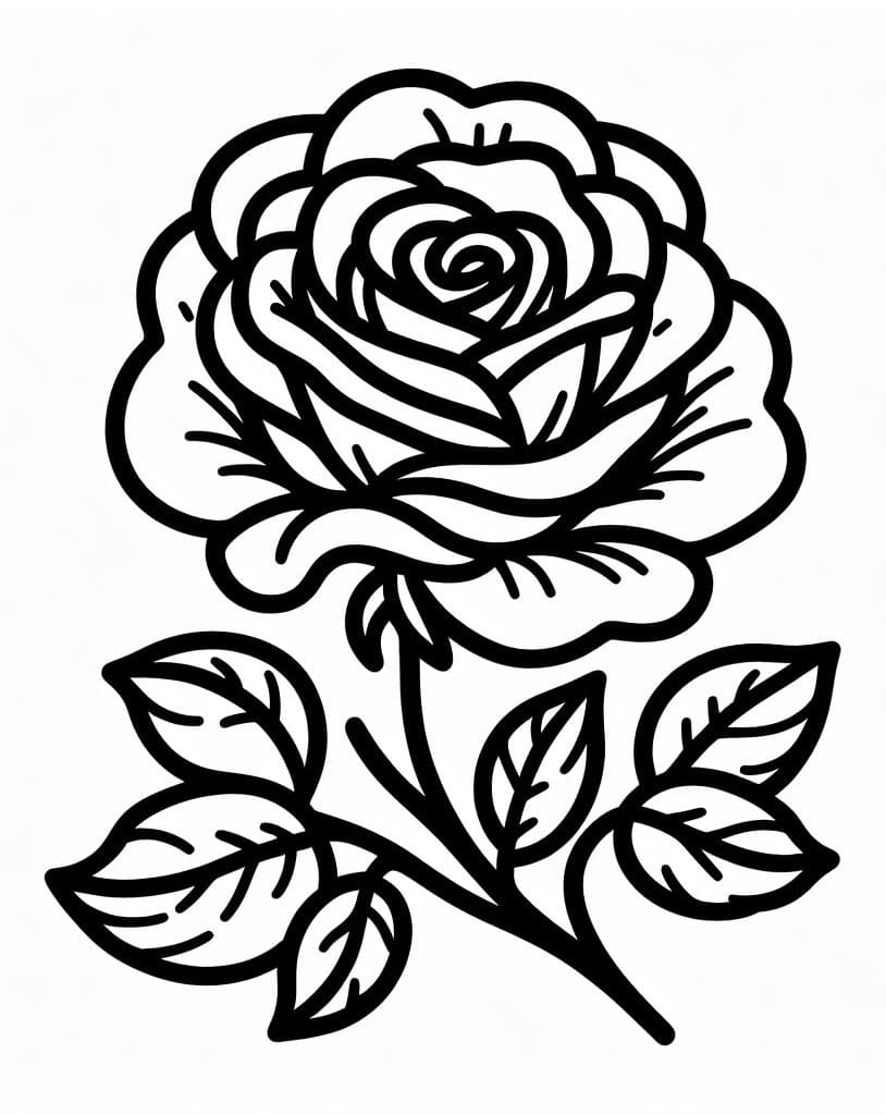 Imprimeu trandafir