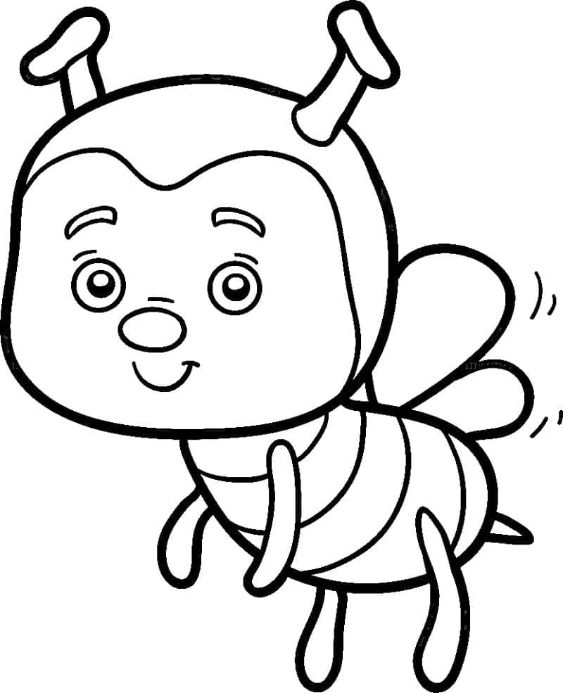 O albină drăguță