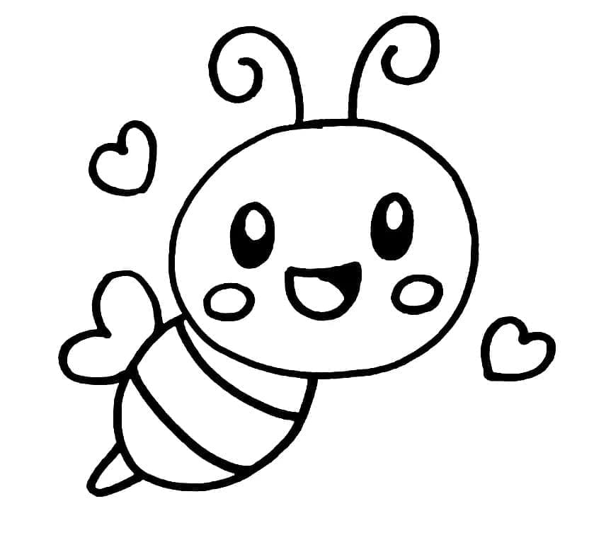 O albină foarte drăguță