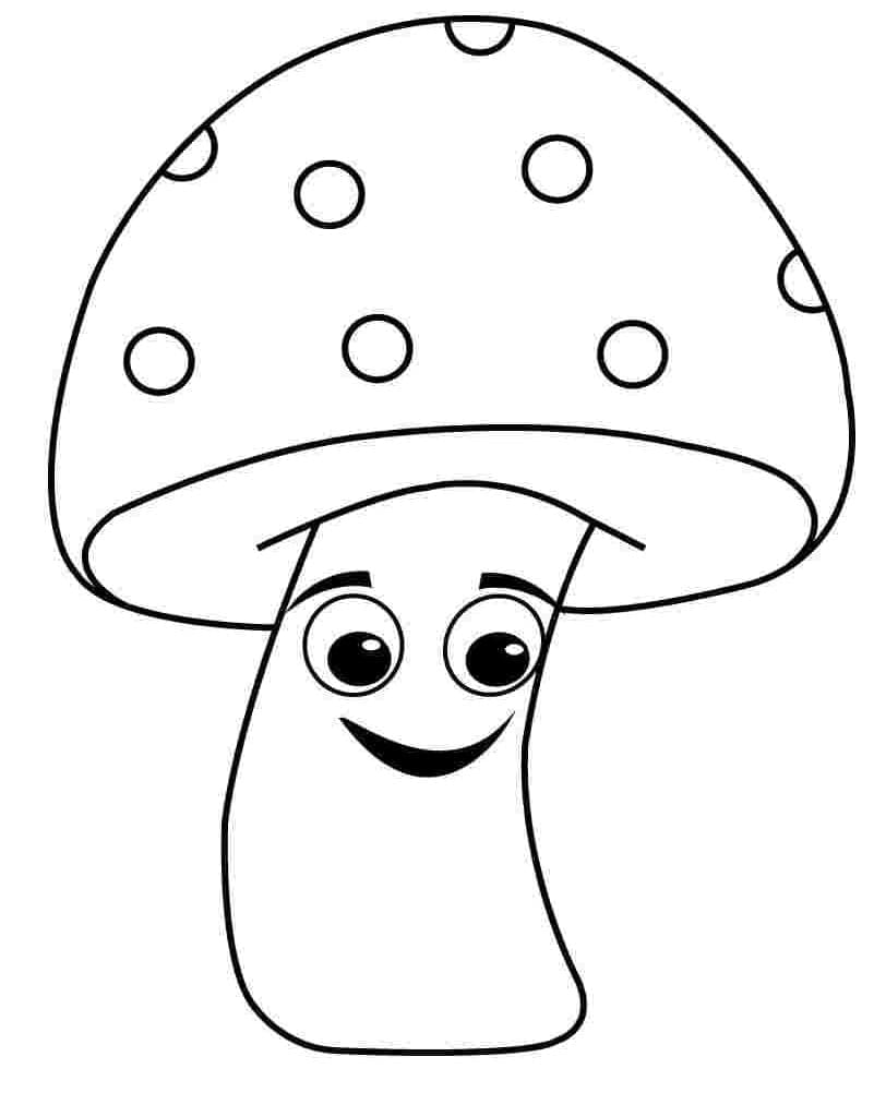 O ciupercă de desene animate