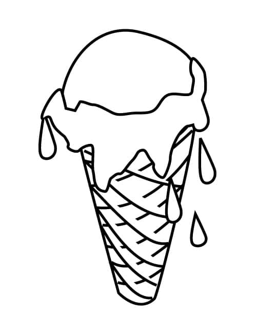 O înghețată care se topește