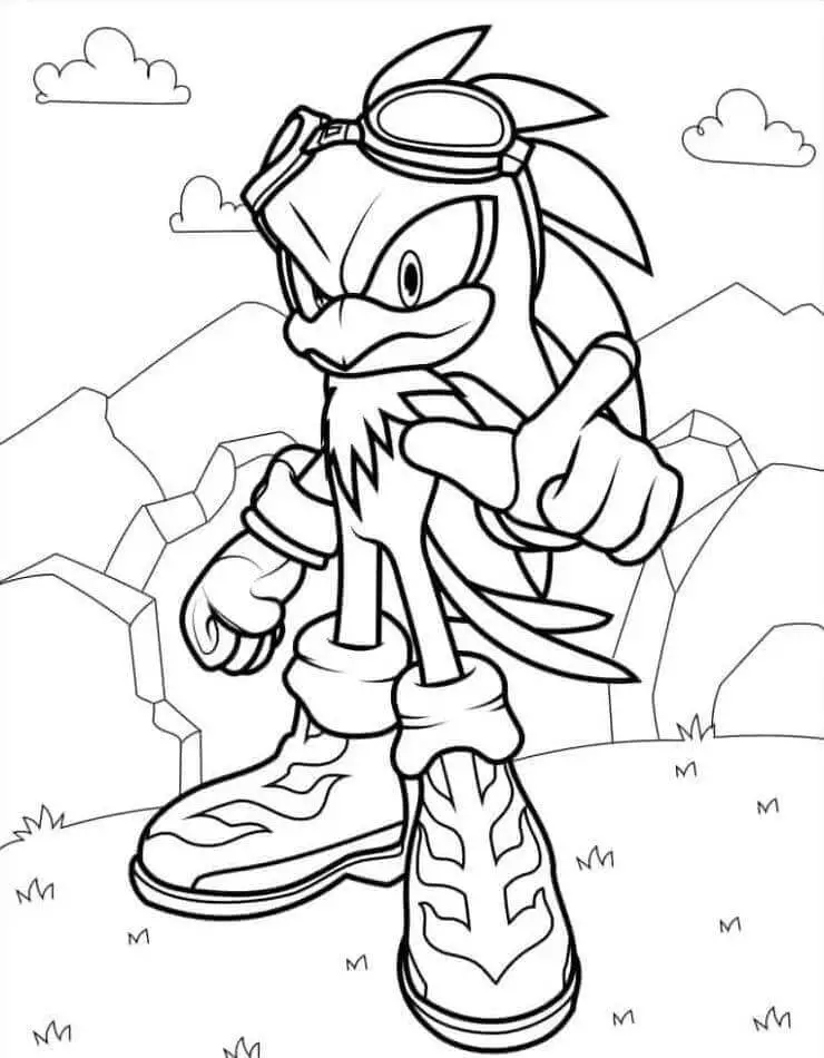 Fise de Colorat cu Sonic de colorat p06