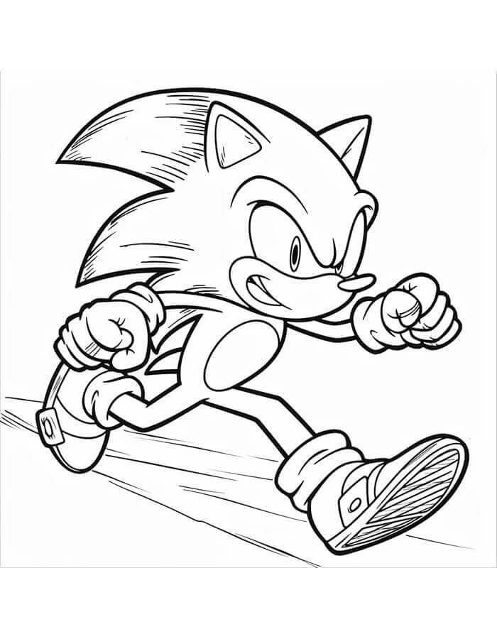 Fise de Colorat cu Sonic de colorat p11