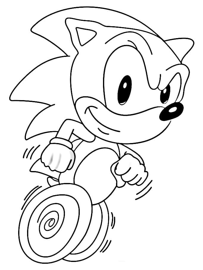 Sonic rulează repede