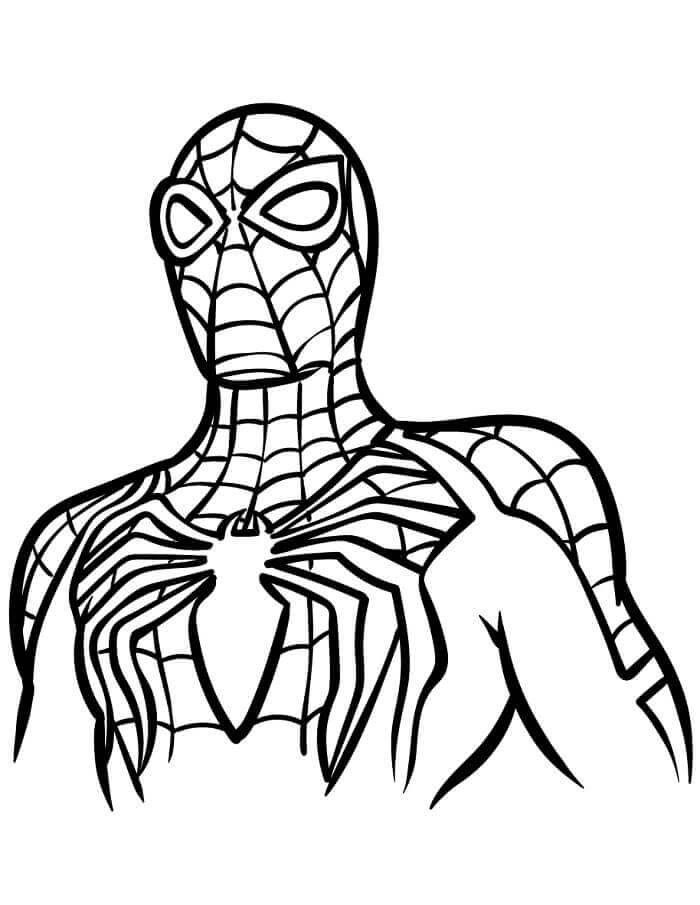 Fise de Colorat cu Spiderman de colorat p06