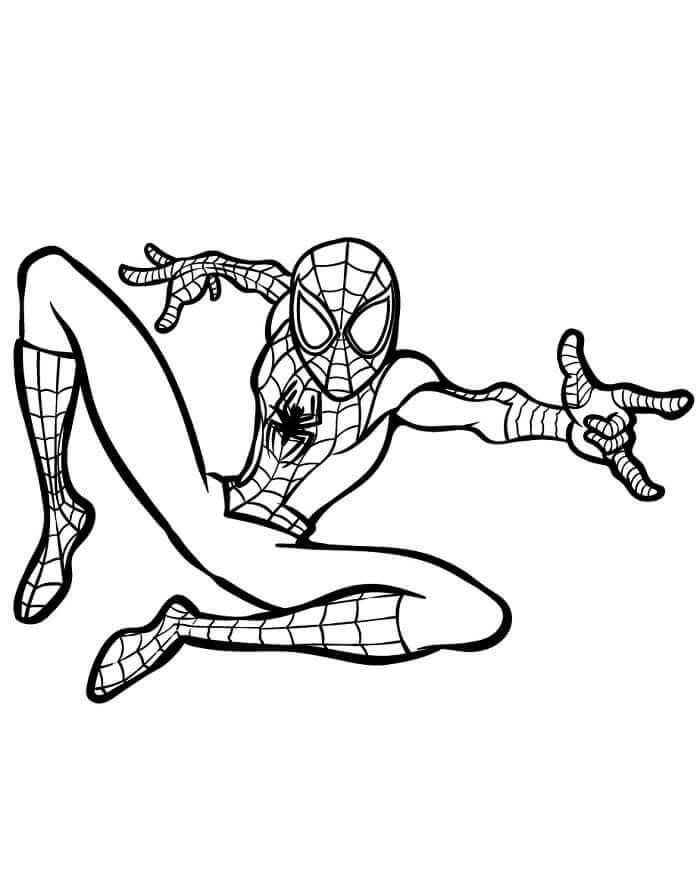 Fise de Colorat cu Spiderman de colorat p09