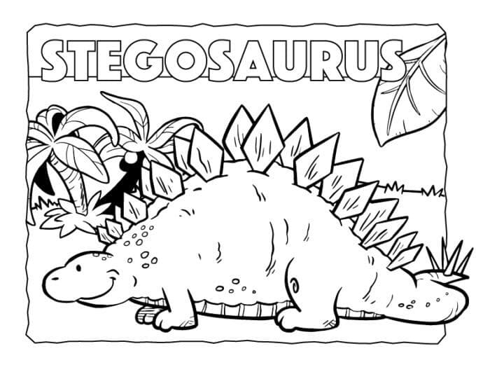 Stegosaurus dinozaur amuzant