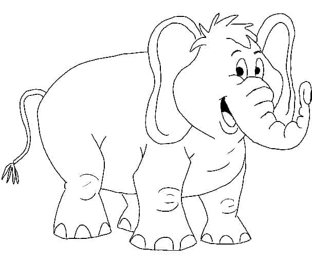 Un elefant zâmbitor