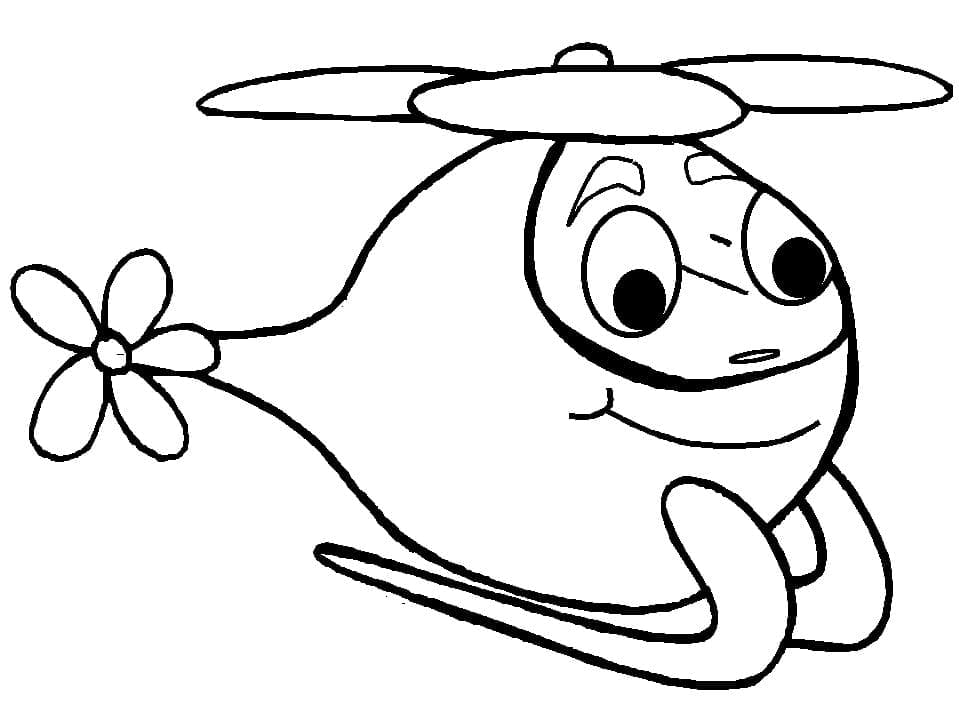 Un elicopter de desene animate