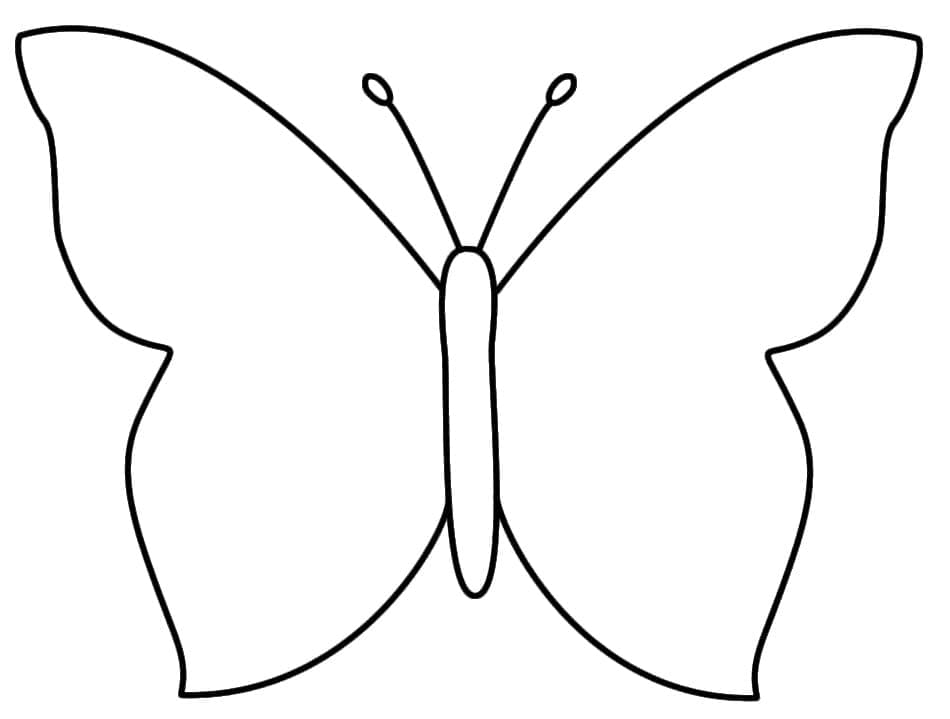 Un fluture foarte simplu