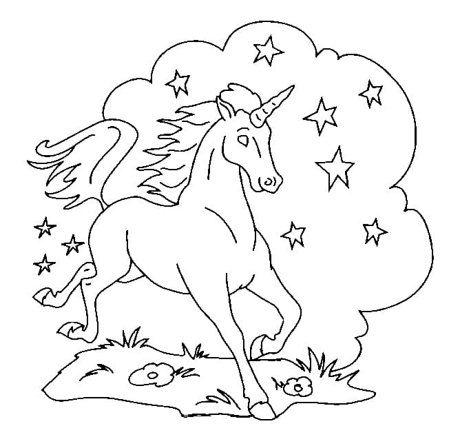 Unicorn și stele