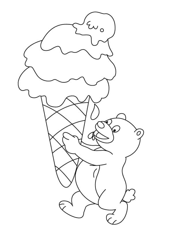 Ursuleț și înghețată