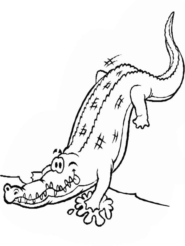 Aligator amuzant din desene animate