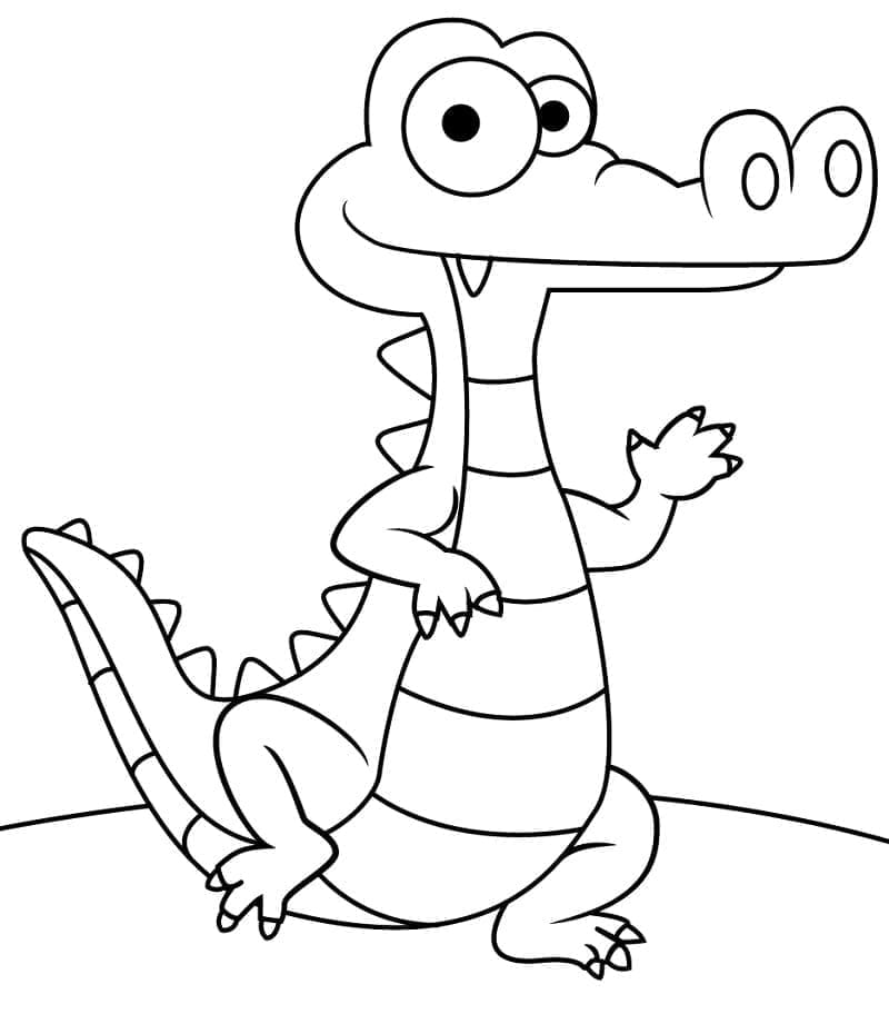 Aligator imprimabil gratuit pentru copii