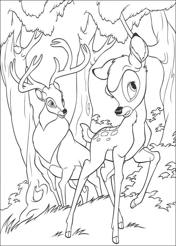 Bambi de colorat p26
