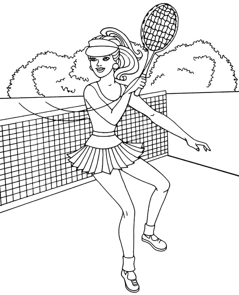 Barbie joacă tenis
