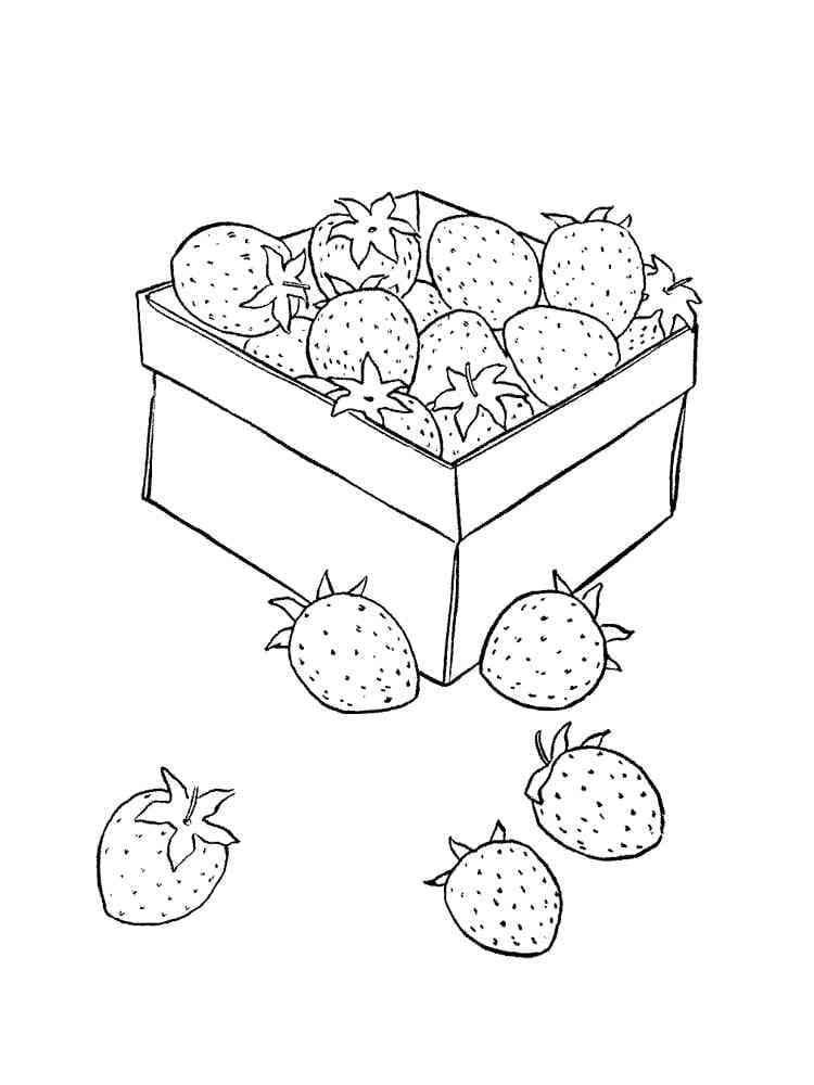 Căpșuni într-o cutie