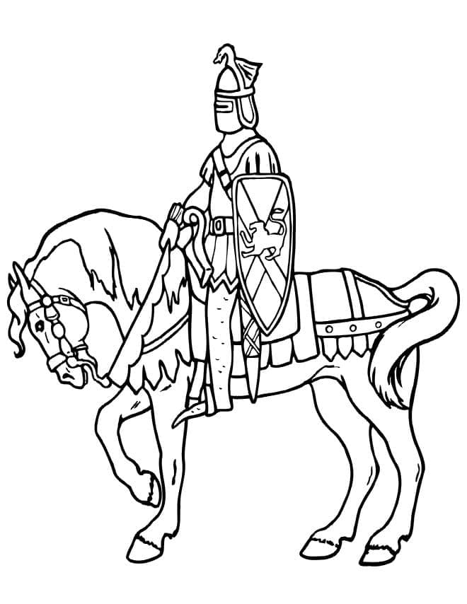 Cavaleri de colorat p28