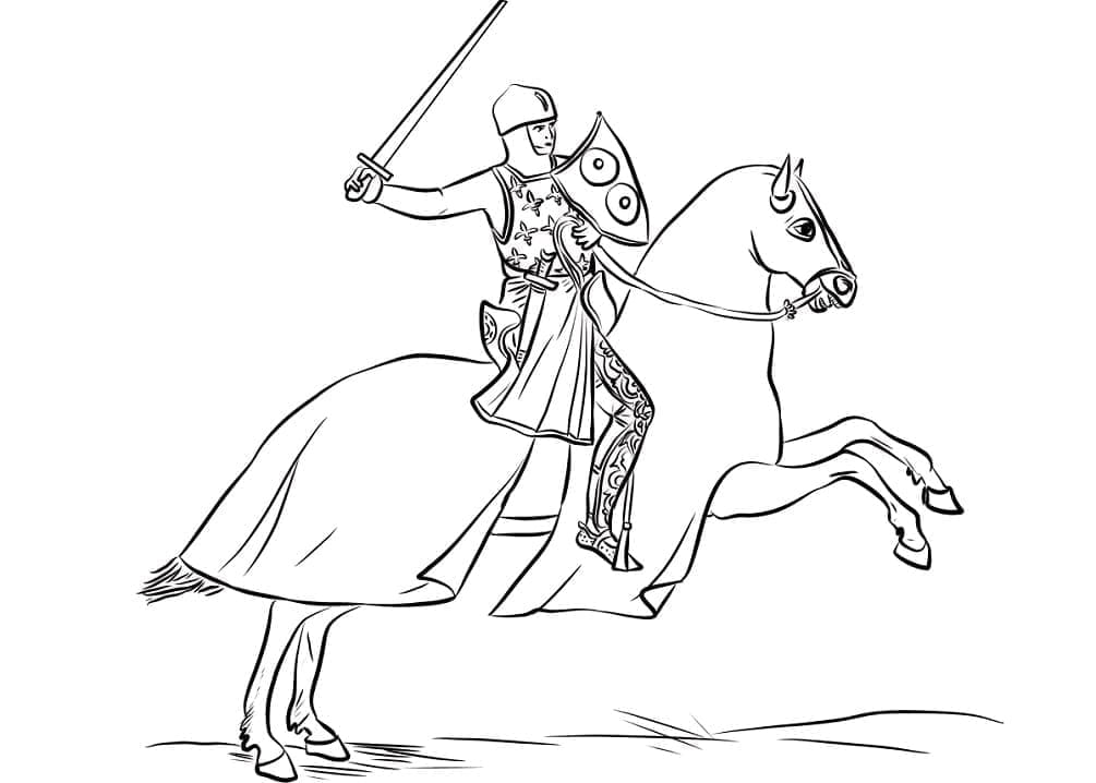 Cavaleri de colorat p38