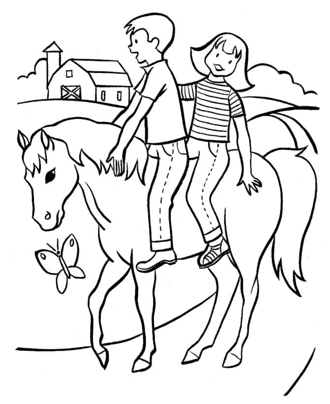 Copii pe cal