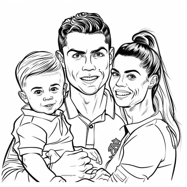 Cristiano ronaldo de colorat p18