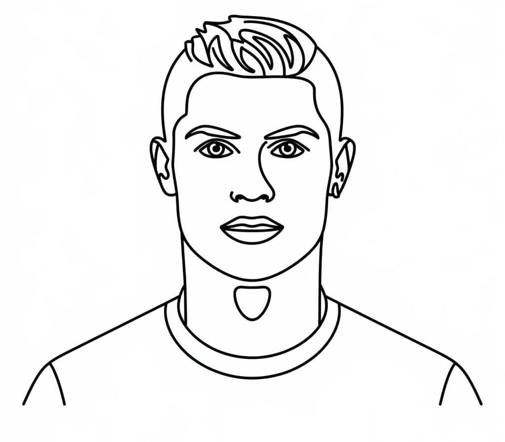 Cristiano ronaldo de colorat p20