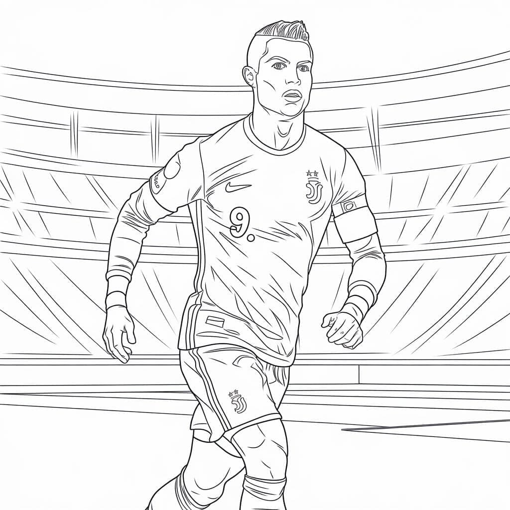 Cristiano ronaldo de colorat p21