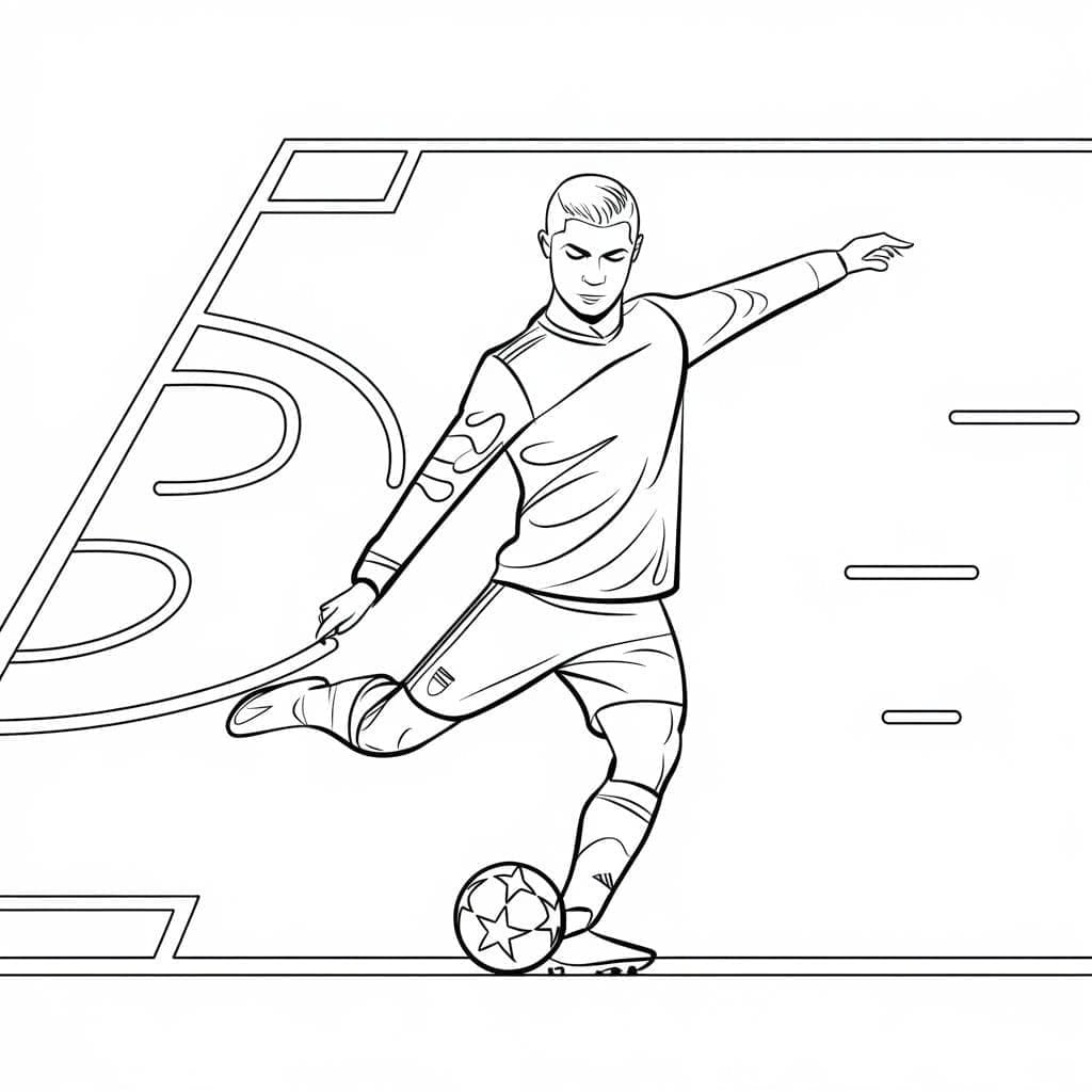 Cristiano ronaldo de colorat p23