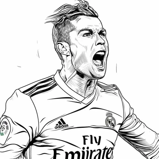 Cristiano ronaldo de colorat p24