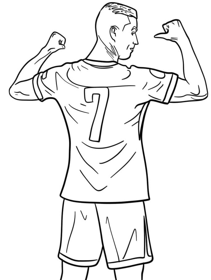 Cristiano ronaldo de colorat p25