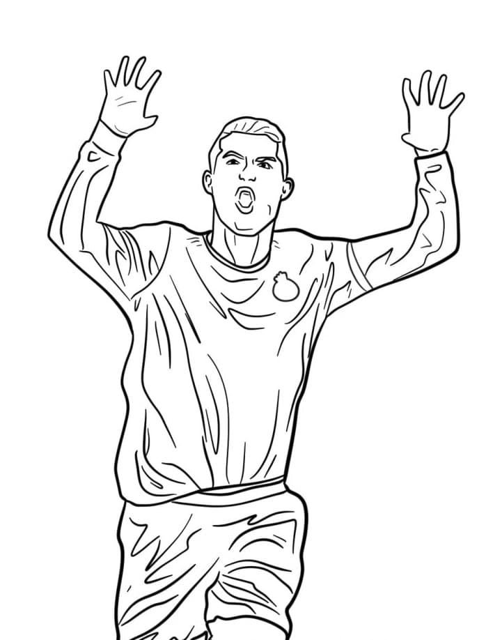 Cristiano ronaldo de colorat p30