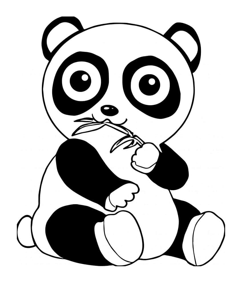 Desen animat panda fericit