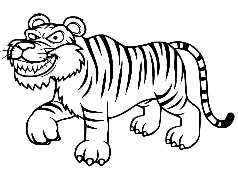 Desen animat tigru rău