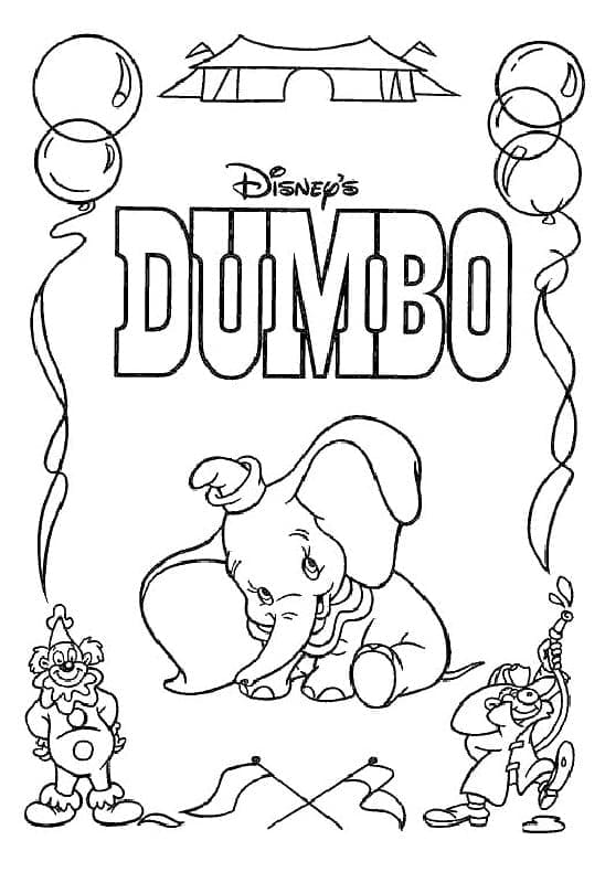 Dumbo de colorat p13