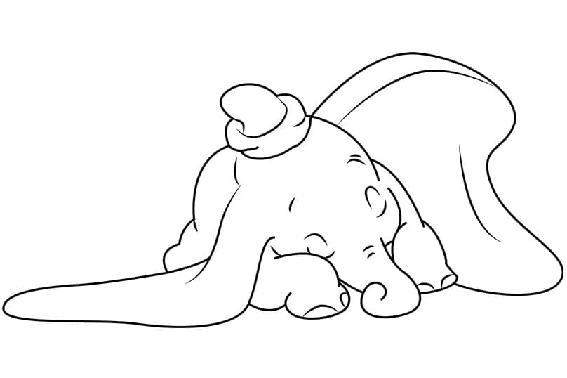Dumbo de colorat p17